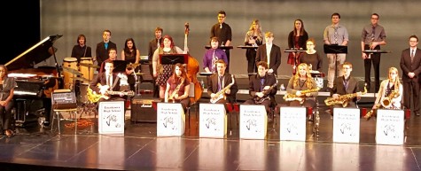 Jazz band performs for Scott Gwinnell Band
