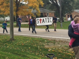 The Student’s Taking Action In Christ (STATIC) club showed their support towards the school.
