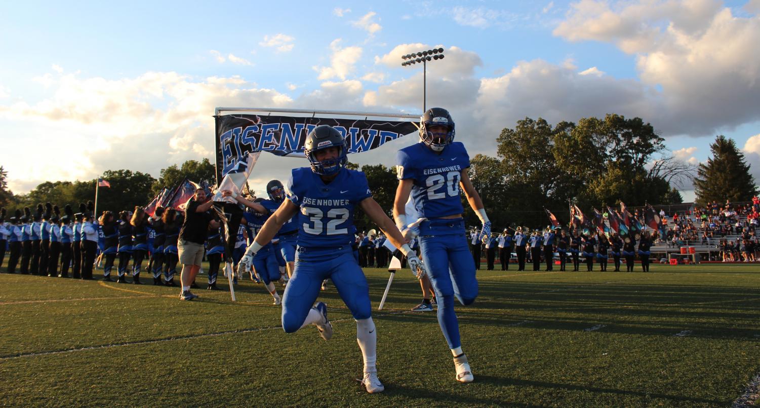 The varsity football team wins the homecoming game against Stevenson with a final score of 33-6.