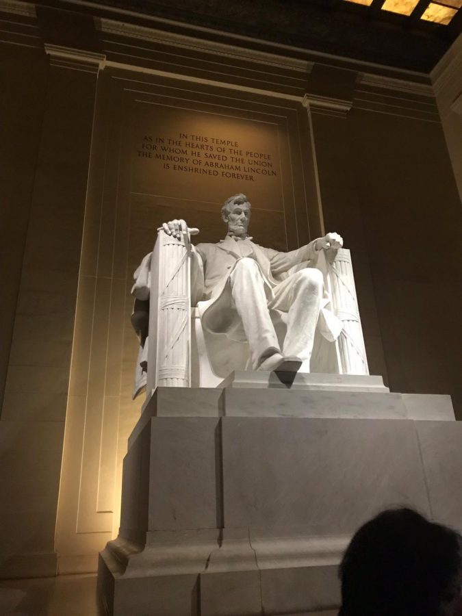 The Lincoln Memorial located in Washington D.C.