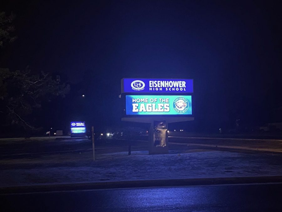 New display shows off our highschool pride to cars passing by. ”I think the biggest impact is just the information that we’re going to be able to share,” Principal Jared McEvoy said. “A big part of what we do is sharing with the community.” Students can find the sign in front of the tennis courts.