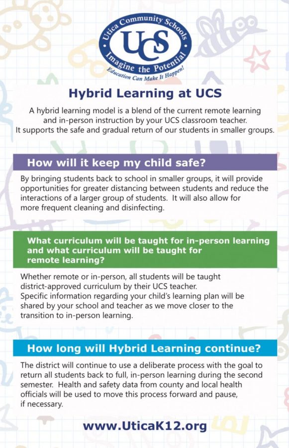 UCS+releases+the+Hybrid+Learning+fact+sheet%2C+answering+frequently+asked+questions+for+students+and+parents.+%E2%80%9CTogether%2C+we+are+ready+to+take+the+next+step+of+transitioning+to+in-person+learning%2C%E2%80%9D+Interim+Superintendent+Robert+Monroe+said+in+a+letter+to+the+community.+The+hybrid+learning+system+will+begin+the+week+of+Nov.+9+for+high+school+students.