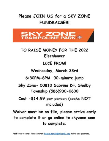 Special Education Teacher Renee Berish organizes a fundraiser at SkyZone for the LCCE program’s prom. “You should go to the fundraiser just to make our students feel special and feel accepted,” Berish said. She planned the event for Wednesday, Mar. 23.
