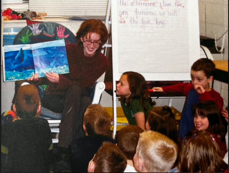 Relive the moment. Theresa Farmer teaches Spanish to her class. She taught at St. Lawrence in grades kindergarten through eighth for a total of three years.