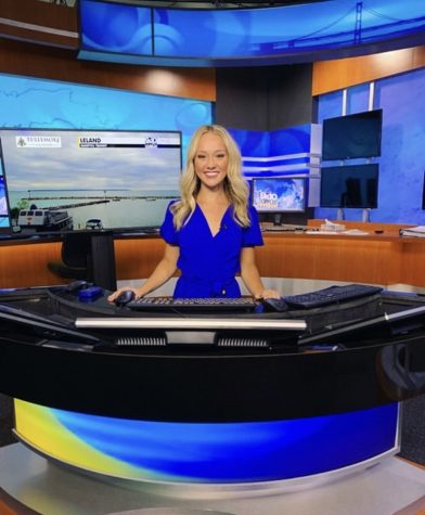 Following her heart lead alumna Samantha Jacques to forging her own path. Jacques works as a weekday morning meteorologist broadcaster for 13 On Your Side in Grand Rapids, Michigan. I just absolutely fell in love with it, Jacques said. I went home after my freshman year of college and said to my parents, you know what, Im changing everything.