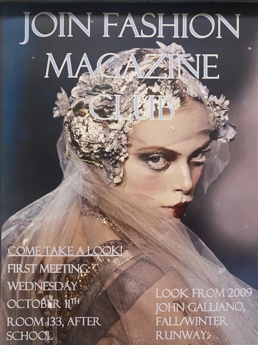 High school Vogue. Fashion Magazine Club starts its first year with senior president Cody Fields. The introductory meeting was on Oct. 11 in room 133, where the members disgusted the clubs goals. 
