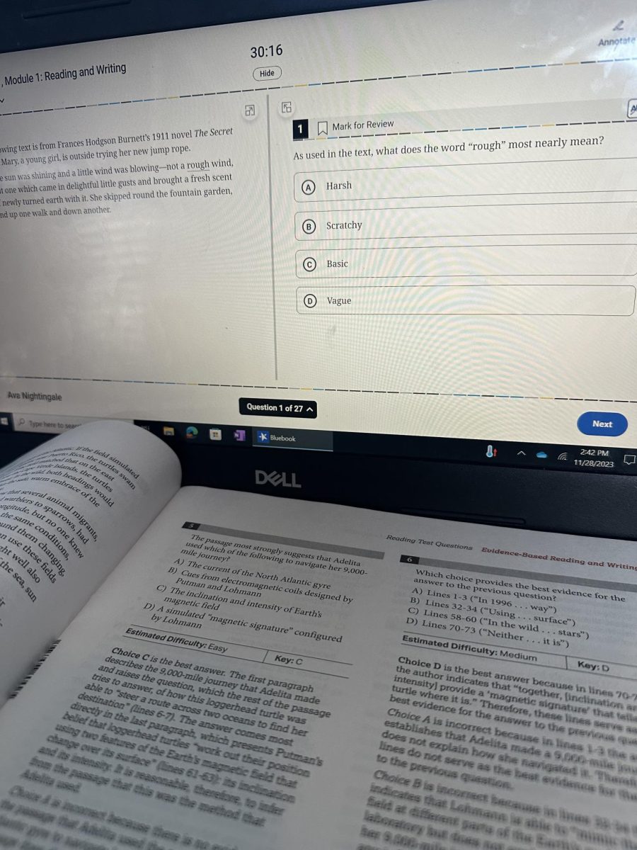 Turning over to technology. The PSAT (Practice Scholastic Assessment Test) turns over a new leaf to virtual testing. It’s an hour shorter and the questions are based on your skill level.
