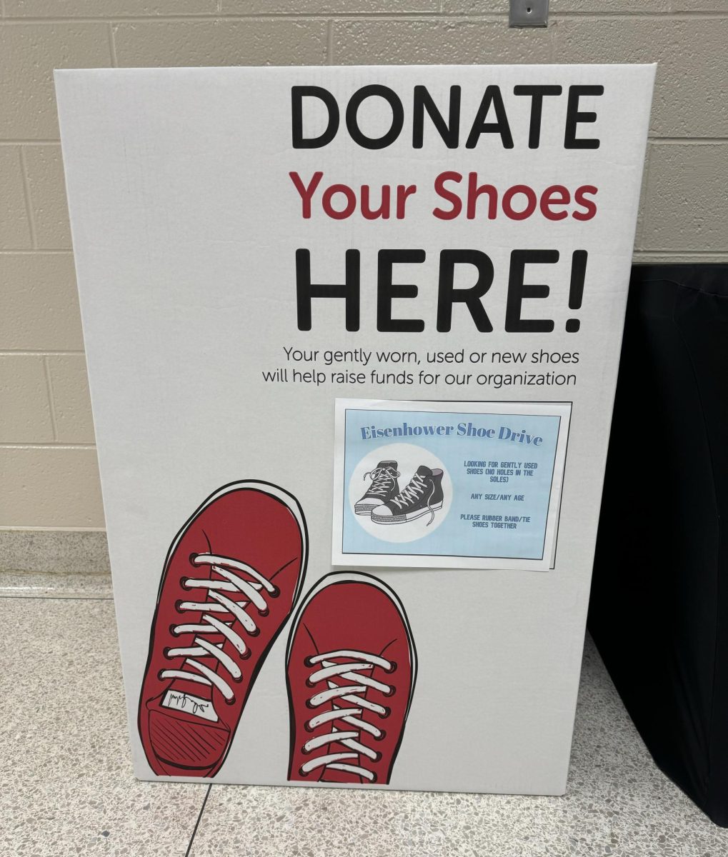 Closet cleanout. Donations for Key Club’s shoe drive can be turned into the bin in the front lobby. They are accepting donations throughout November. 