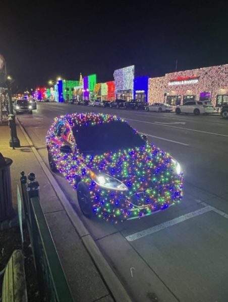  Roll into the holidays. In Downtown Rochester, senior Kyle Mecum’s car lights up for Christmas. This was the first year Mecum got the idea to wrap his car in Christmas lights, and it won’t be the last.
