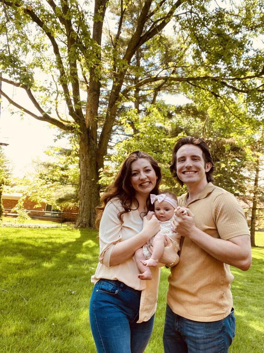 Alumni Madelyn and Jacob Kablak take on raising a business and a newborn. The Kablaks started their business in 2020 while still attending university, their work can be found on pterobyt.com.
 