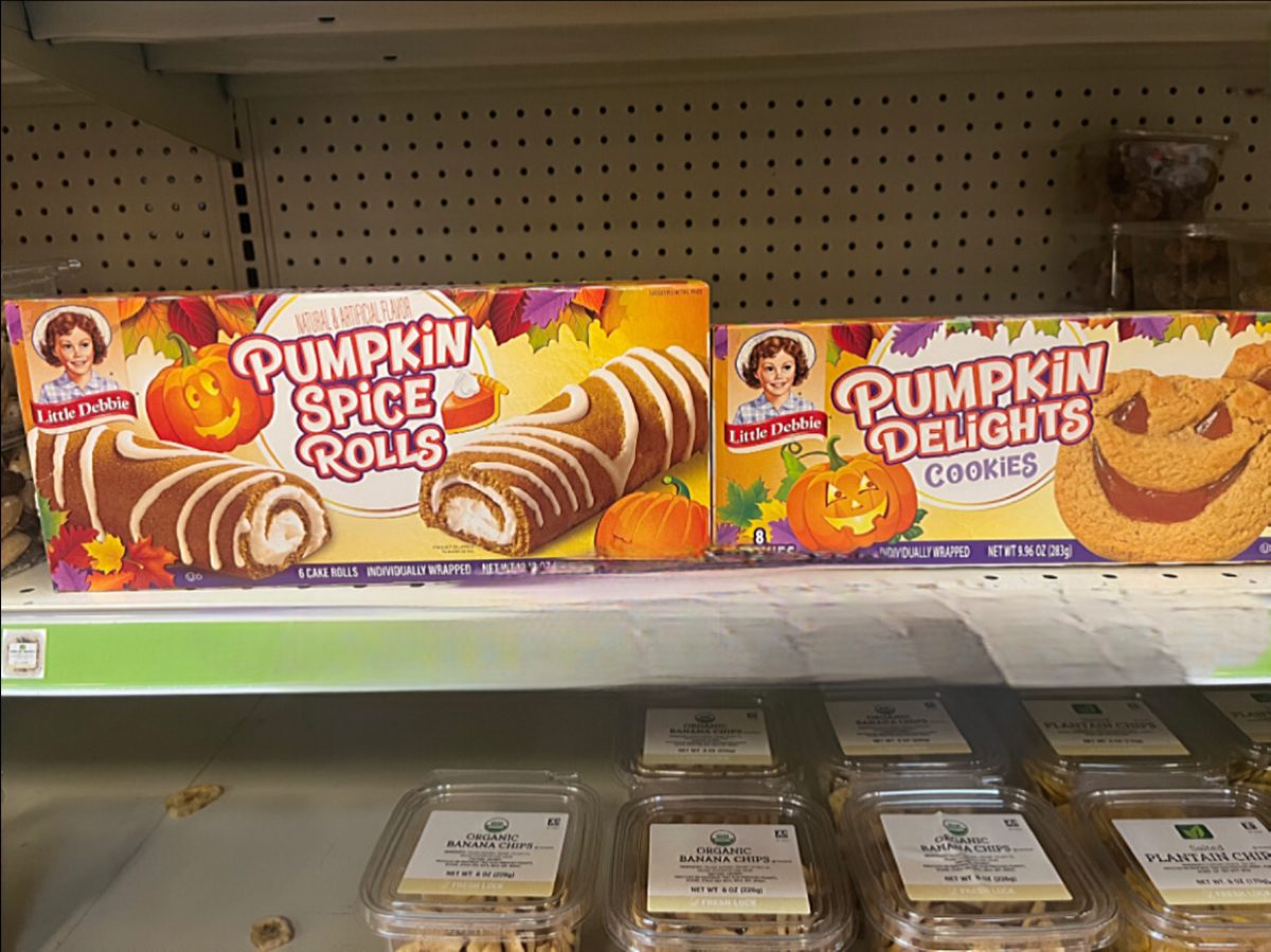 Little Debbie's pumpkin spice rolls and pumpkin delight cookies are perfect for a quick snack. They developed their boxes over the years to make their products more appealing, which increased their popularity. 