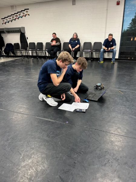 Competing in the event Robot tour seniors Mason Kirsch and Justin Loveday placed ninth in the competition. “This year I am a senior and I know that it is my last year with the team and that I have to make every moment count. It has helped me to put extra effort in and get better at my events,” Kirsch said.
