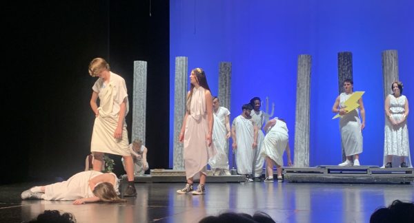 At the end of each year director Eric Wells has his students put on a class show. A class show is an opportunity for students to show off what they’ve learned throughout their time in the class. “ “Joining theater arts has 1,000,000% been the best decision I’ve made in my highschool career,” senior Tyler Lang said.